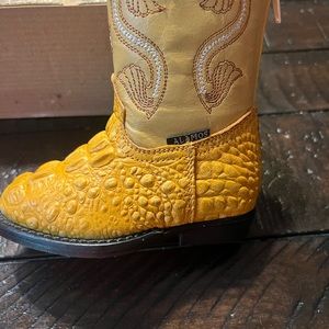 Toddler Alamos Western Cowboy Boots Crocodile Toddler Size Mex 11 US 5 -small